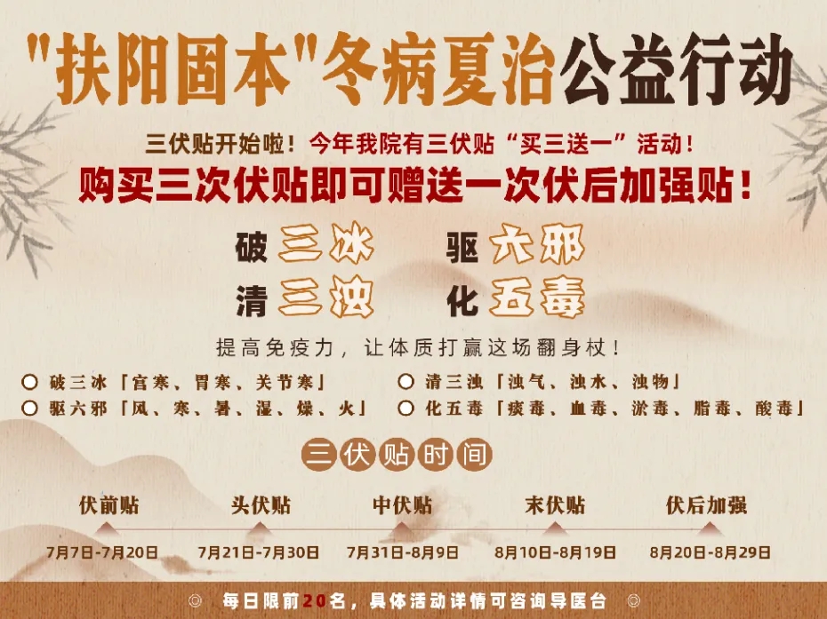 绍兴城东医院,三伏贴